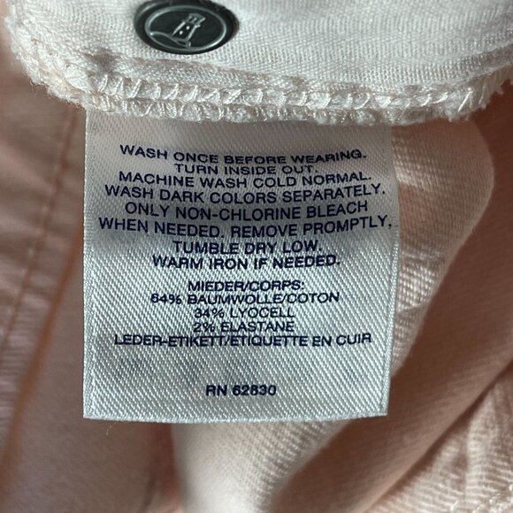 Lands' End Pale Pink Mid Rise Cropped Jean Size 12 - Picture 8 of 10